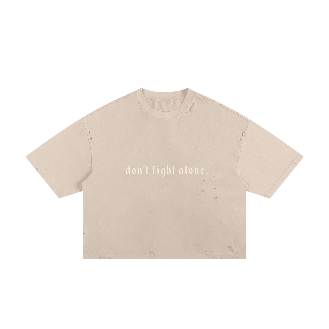 Don’t Fight Alone (Cropped Tee)