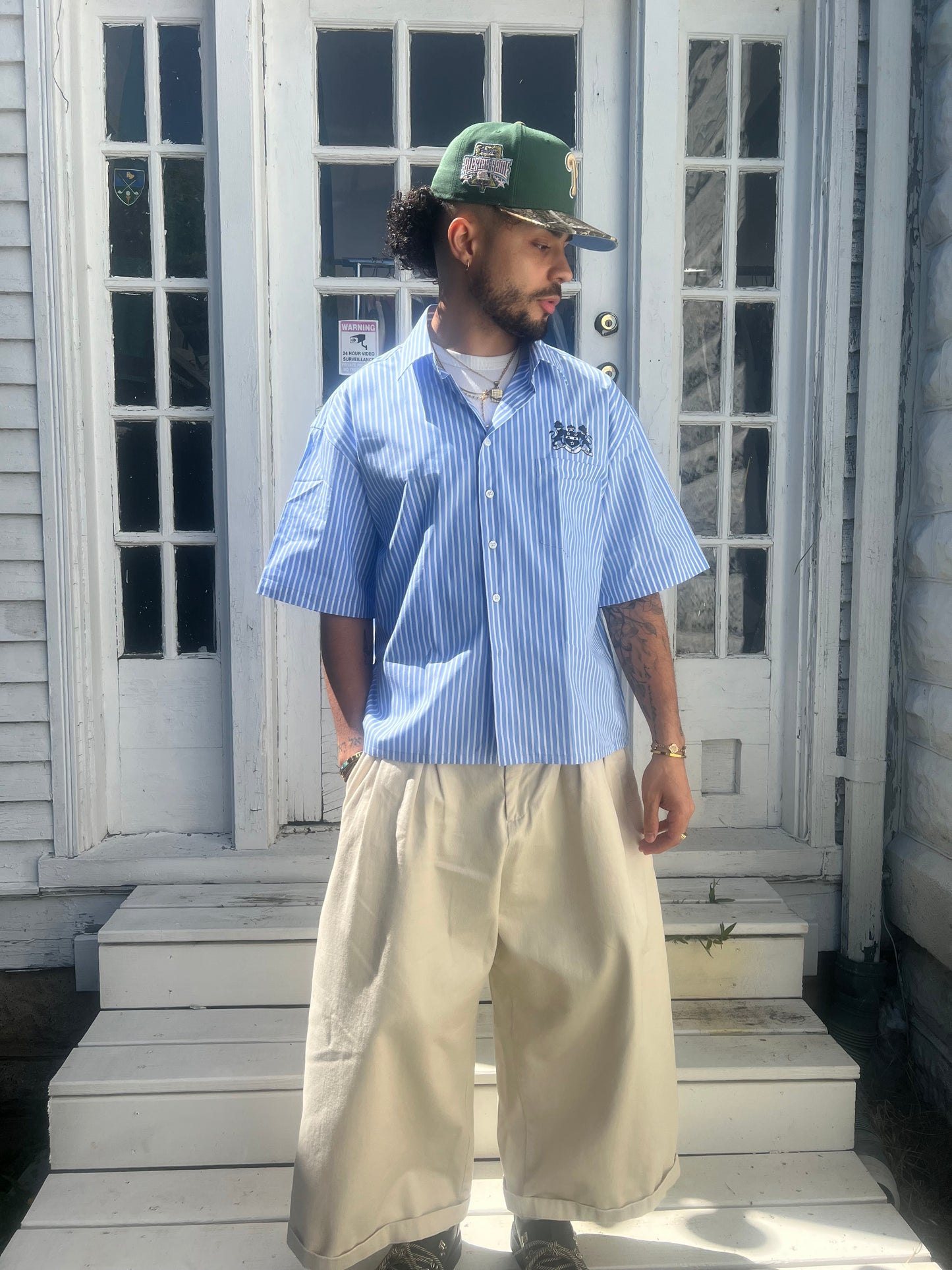 ‘Virtue’ Blue Button Up