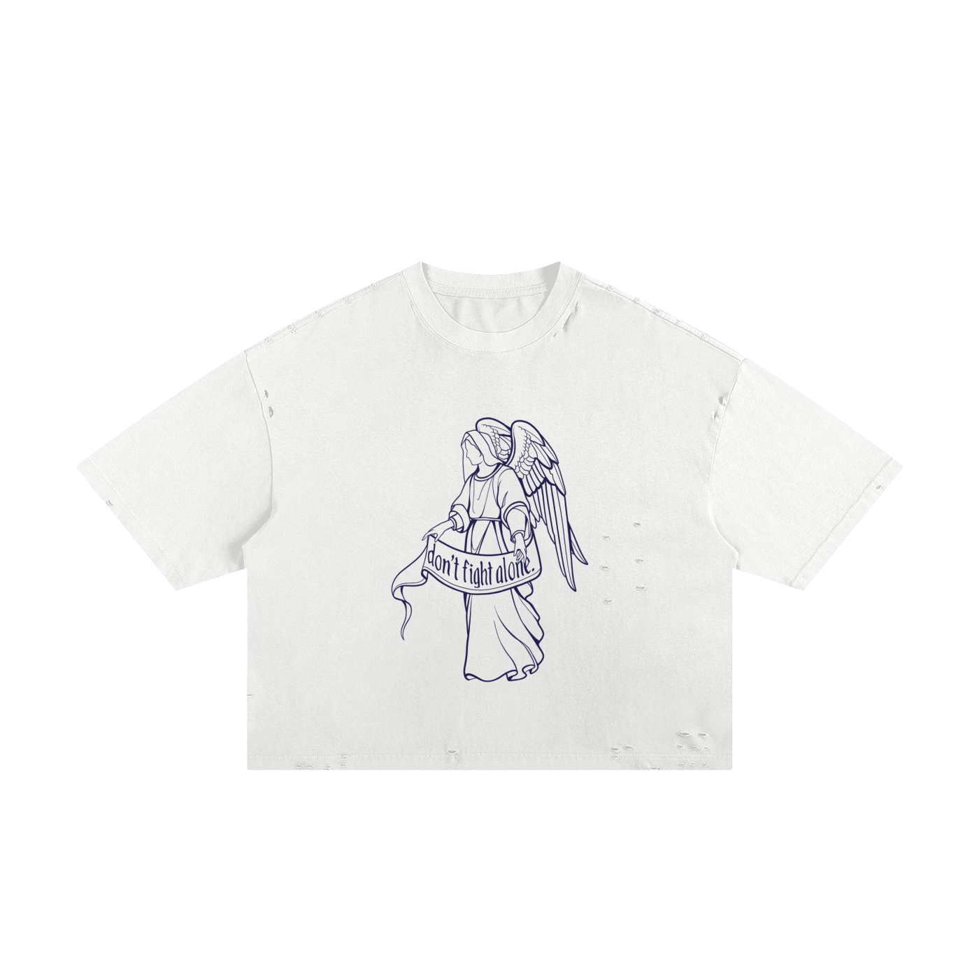 Don’t Fight Alone (Cropped Tee)