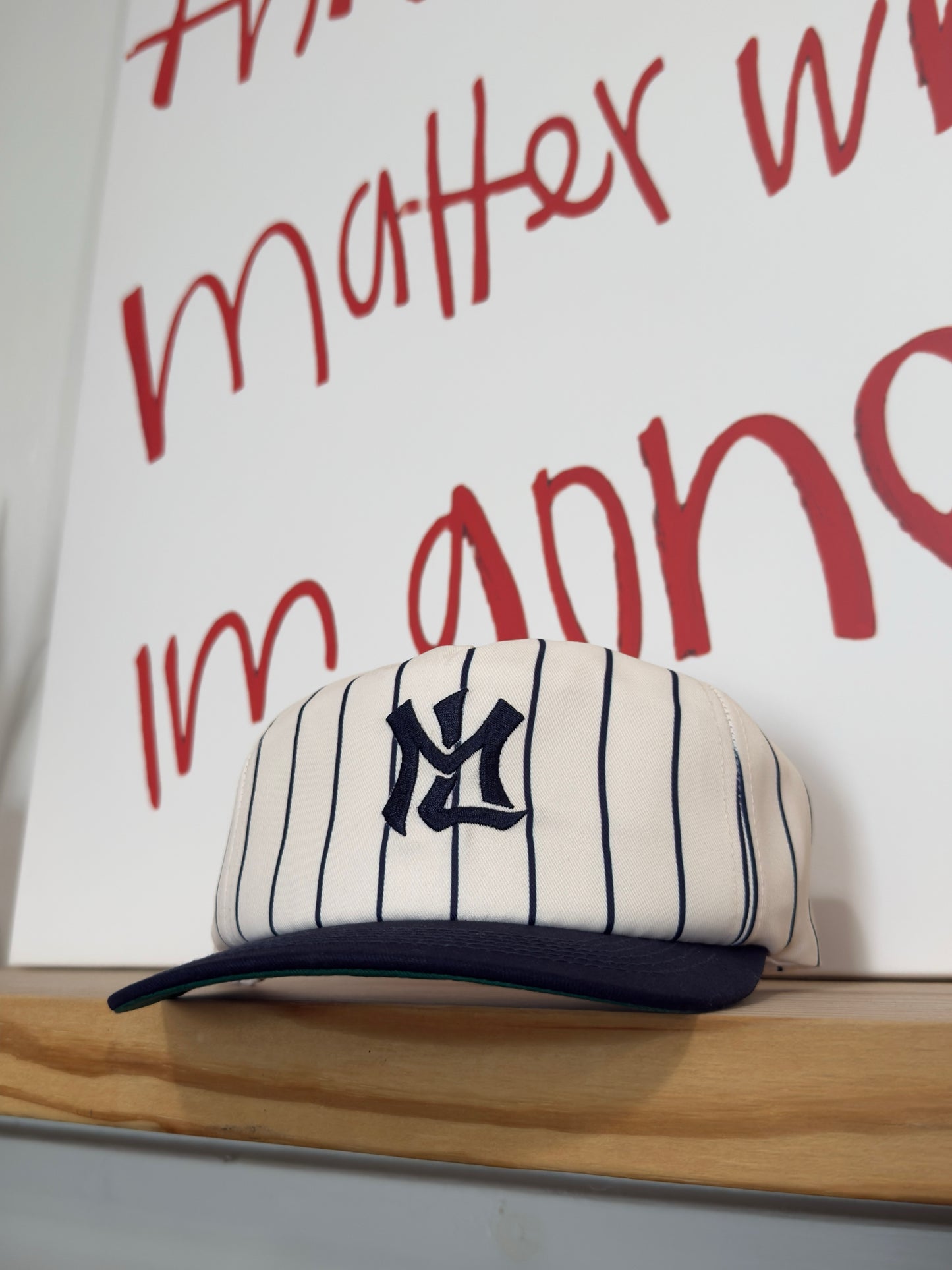 Vintage Style Pinstripe “ML”