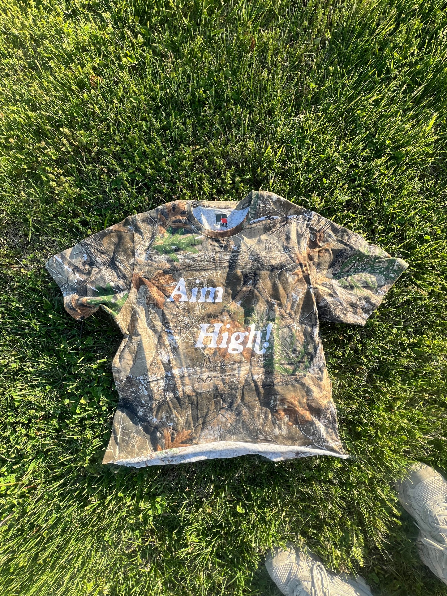 Aim High Camo Tee (Cropped Cut)