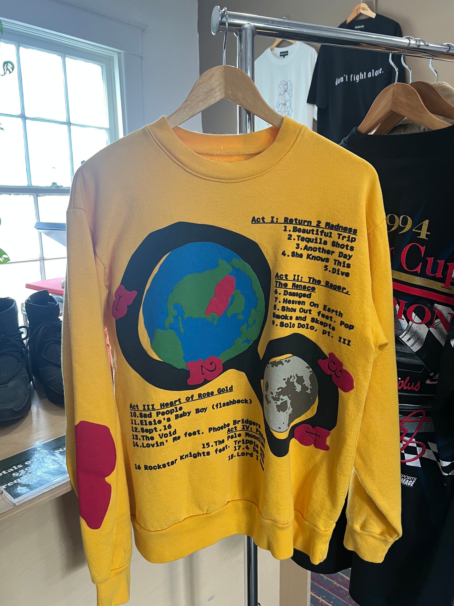 Kid Cudi On The Moon Crewneck (Small/ FITS M/L)