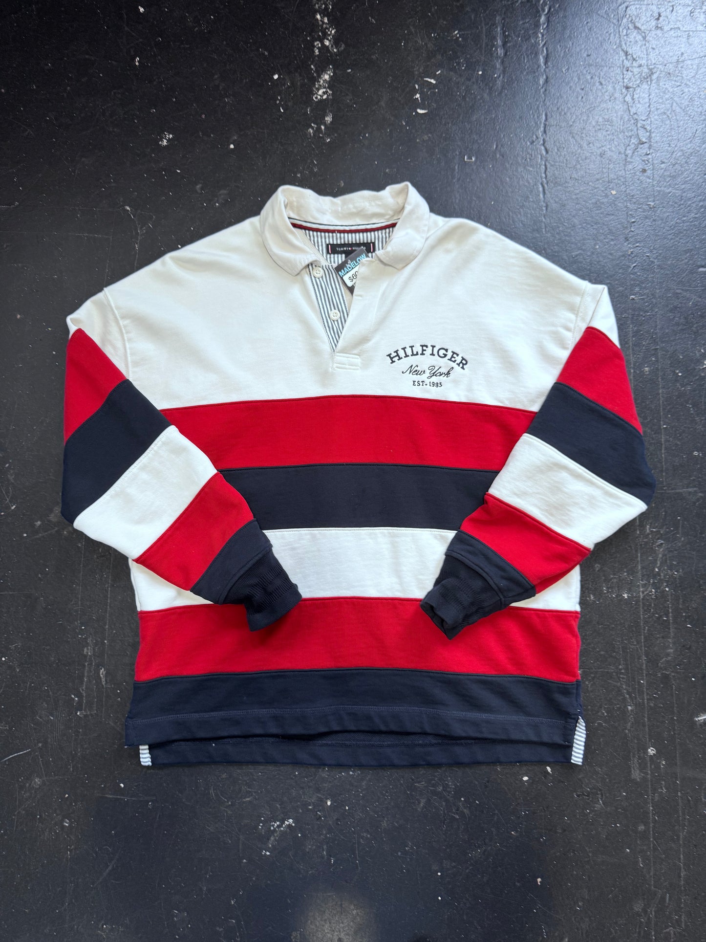Tommy Hilfiger Quarter Button Rugby Polo Size Small