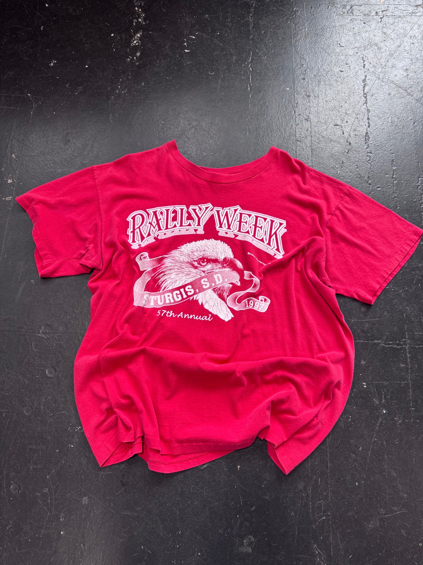 Vintage Rally Week Biker Tee Size XXL