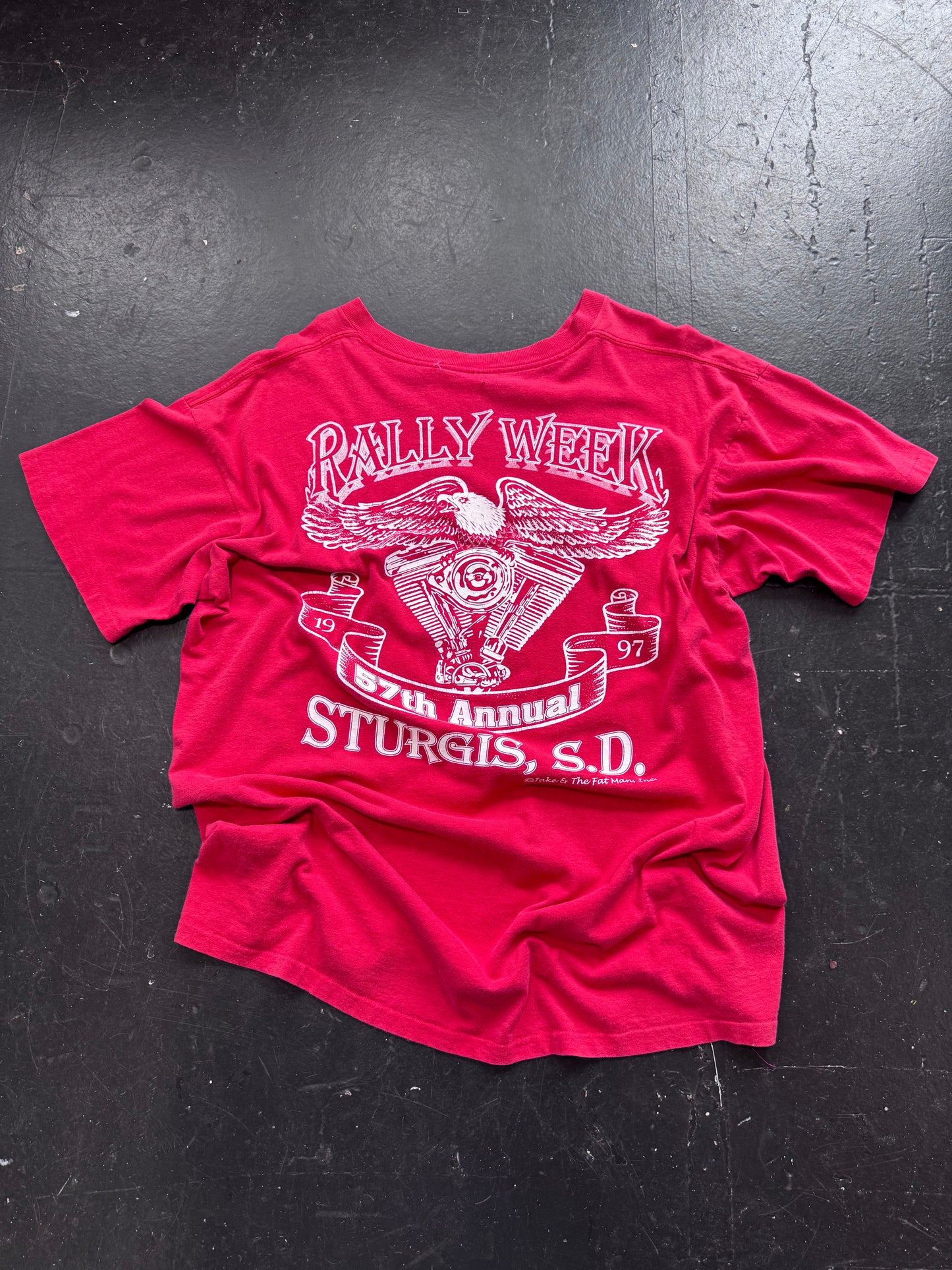 Vintage Rally Week Biker Tee Size XXL