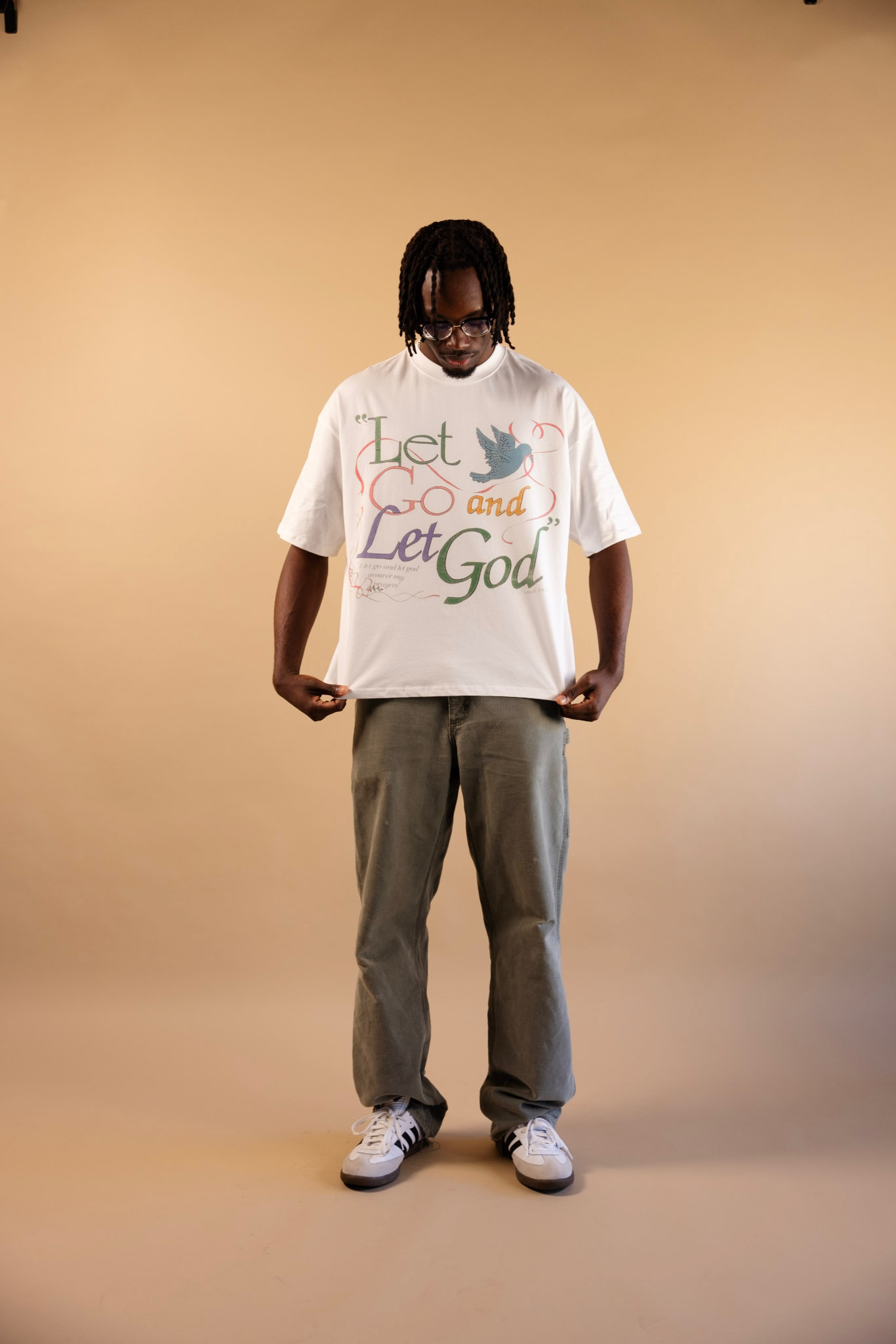 LET GOD (Cropped Cut Tee)