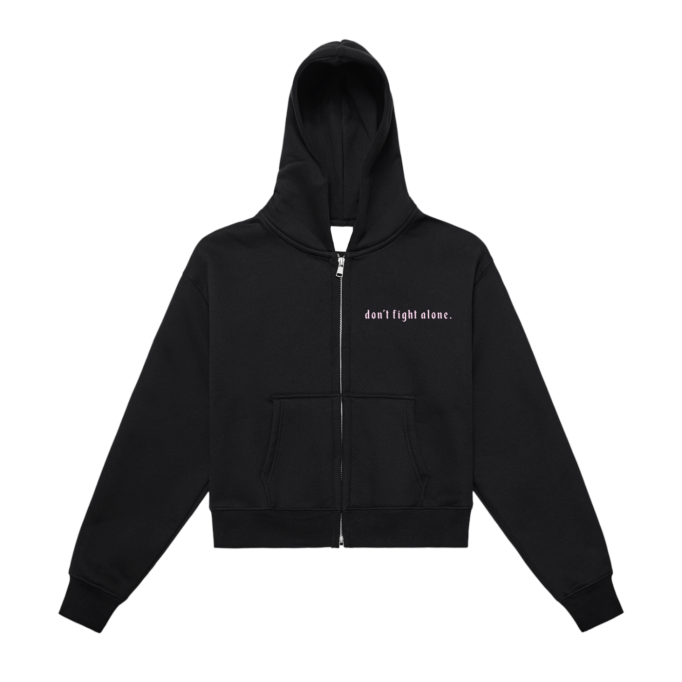 Don’t Fight Alone Cropped Hoodie(Women’s Sizing)