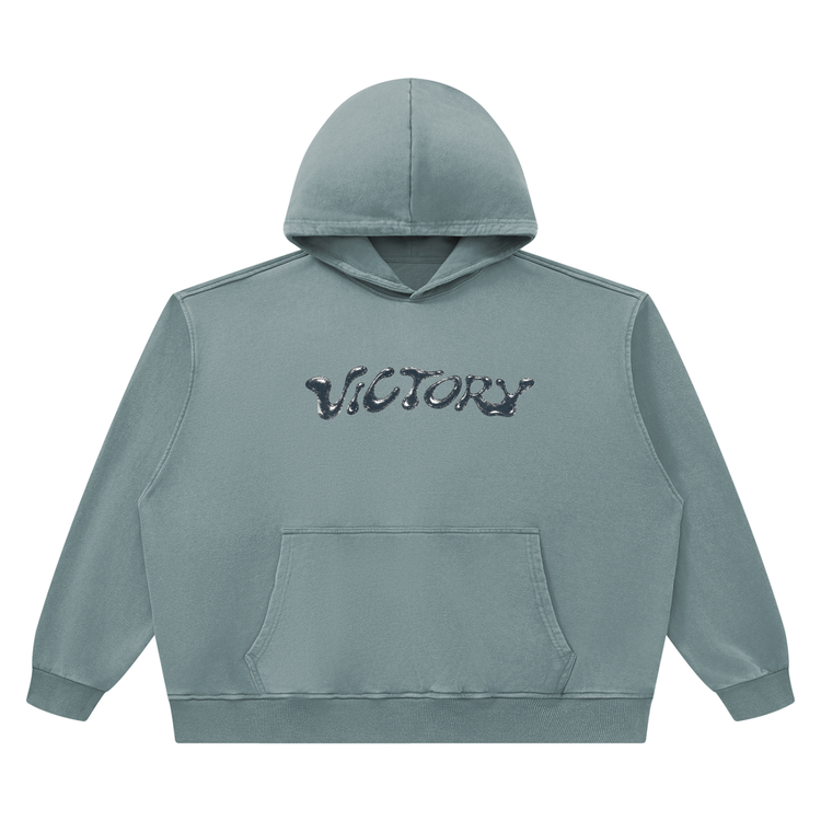 “Victory” Heavyweight Vintage Wash Boxy Hoodie