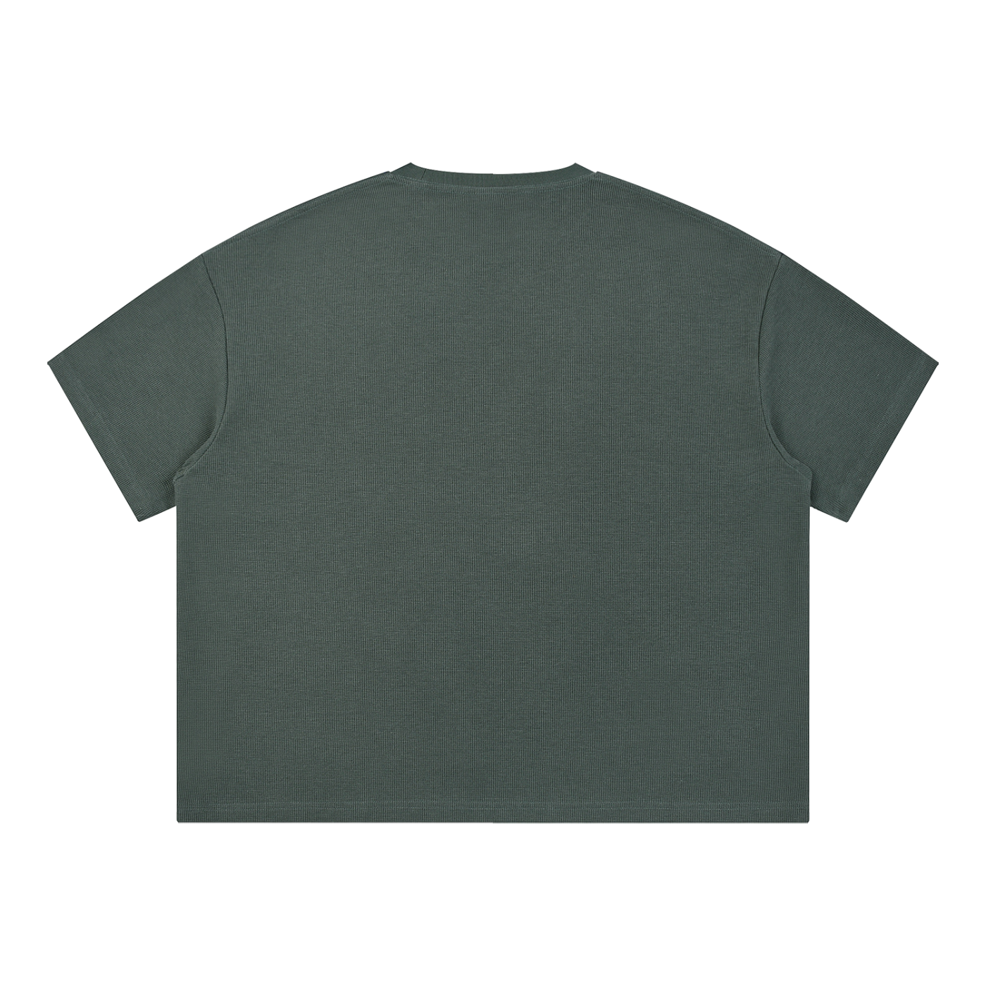 UNIVERSITY STYLE- Waffle Boxy Shirt