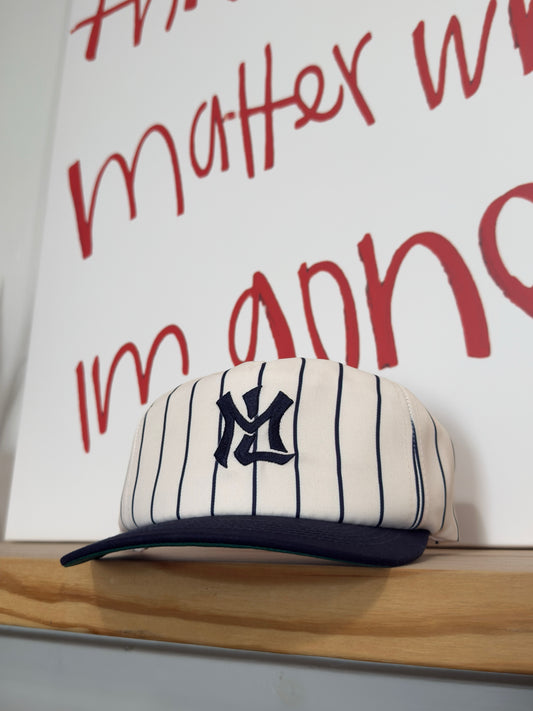 Vintage Style Pinstripe “ML”