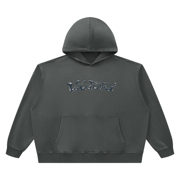 “Victory” Heavyweight Vintage Wash Boxy Hoodie