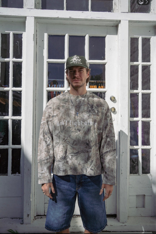 Don’t Fight Alone (Camo Waffle Long Sleeve)