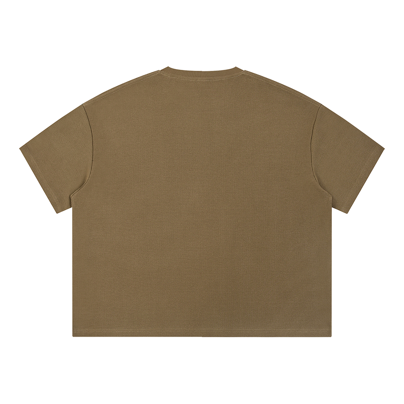 UNIVERSITY STYLE- Waffle Boxy Shirt