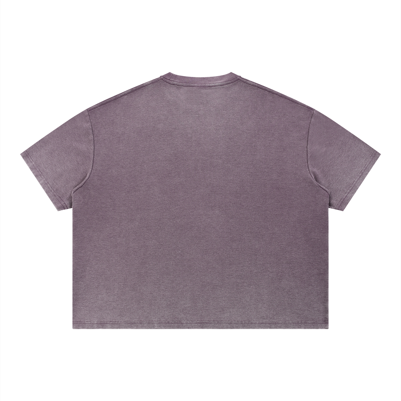 VICTORY- Wash Sunfade Boxy Waffle Shirt