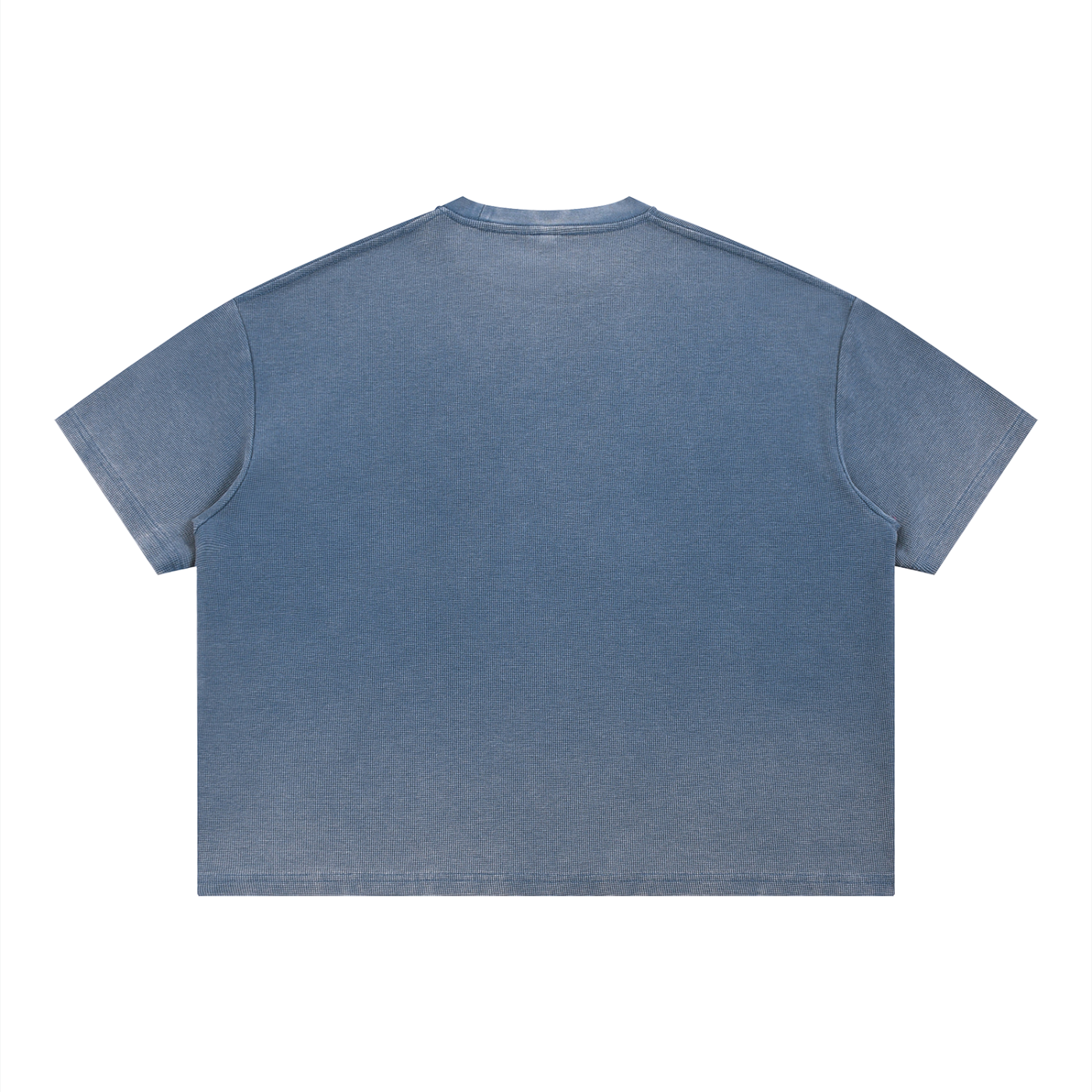 VICTORY- Wash Sunfade Boxy Waffle Shirt